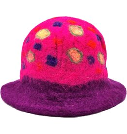 Trukado Felt hat - Sauna cap "Candy" 100% wool - 100% wool
