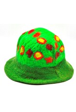 Trukado Miscellaneous - Vilten hoed - Sauna muts "Magic Green"