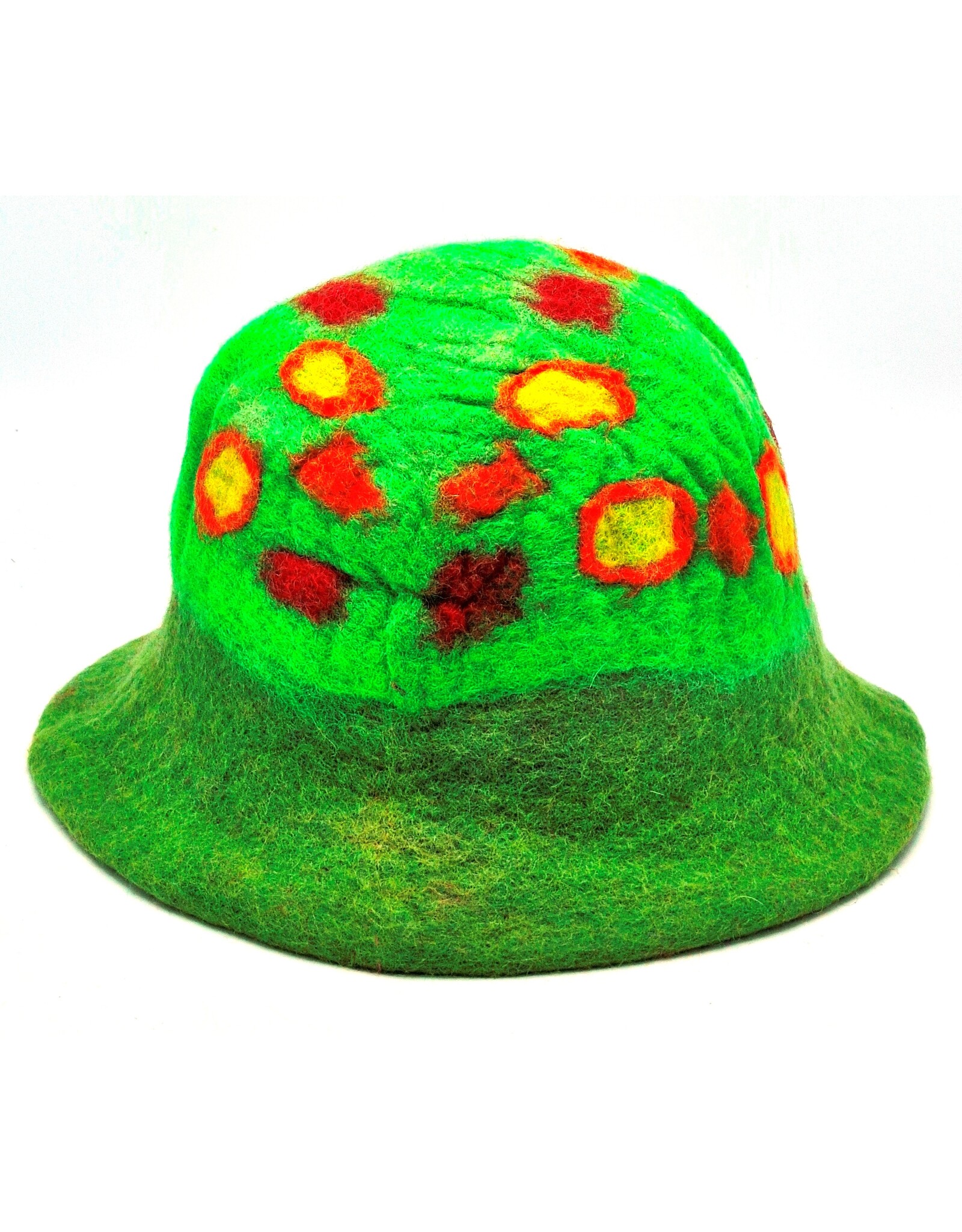 Trukado Miscellaneous - Vilten hoed - Sauna muts "Magic Green"