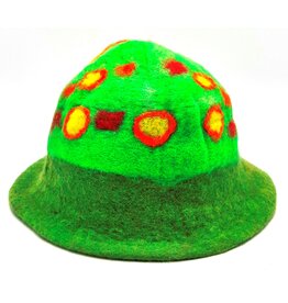 Trukado Felt hat - Sauna cap "Magic Green"