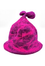 Trukado Miscellaneous - Vilten Hoed - Sauna muts "Purple meets Rose"