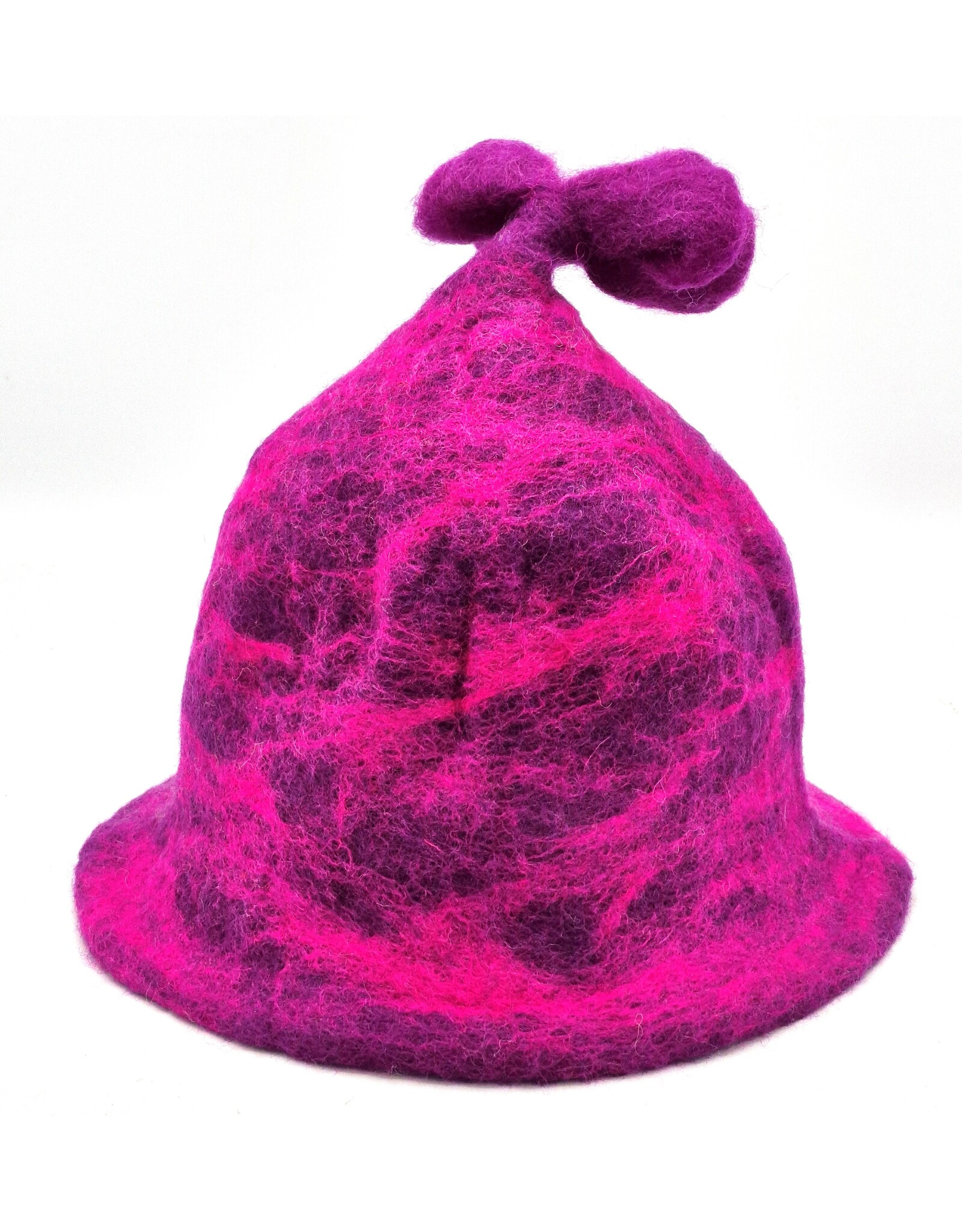 Trukado Miscellaneous - Felt Hat - Sauna cap "Purple meets Rose"