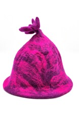 Trukado Miscellaneous - Felt Hat - Sauna cap "Purple meets Rose"