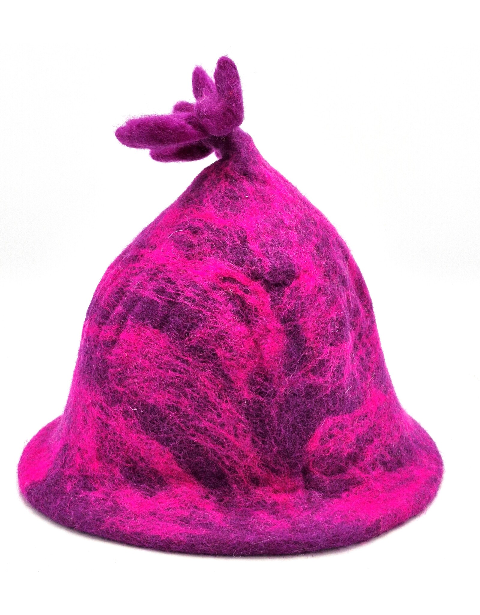 Trukado Miscellaneous - Felt Hat - Sauna cap "Purple meets Rose"