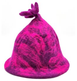 Trukado Vilten Hoed - Sauna muts "Purple meets Rose"