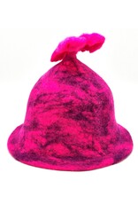 Trukado Miscellaneous - Felt hat - Sauna cap - "Rose meets Purple" - 100% wool
