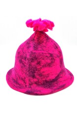 Trukado Miscellaneous - Felt hat - Sauna cap - "Rose meets Purple" - 100% wool