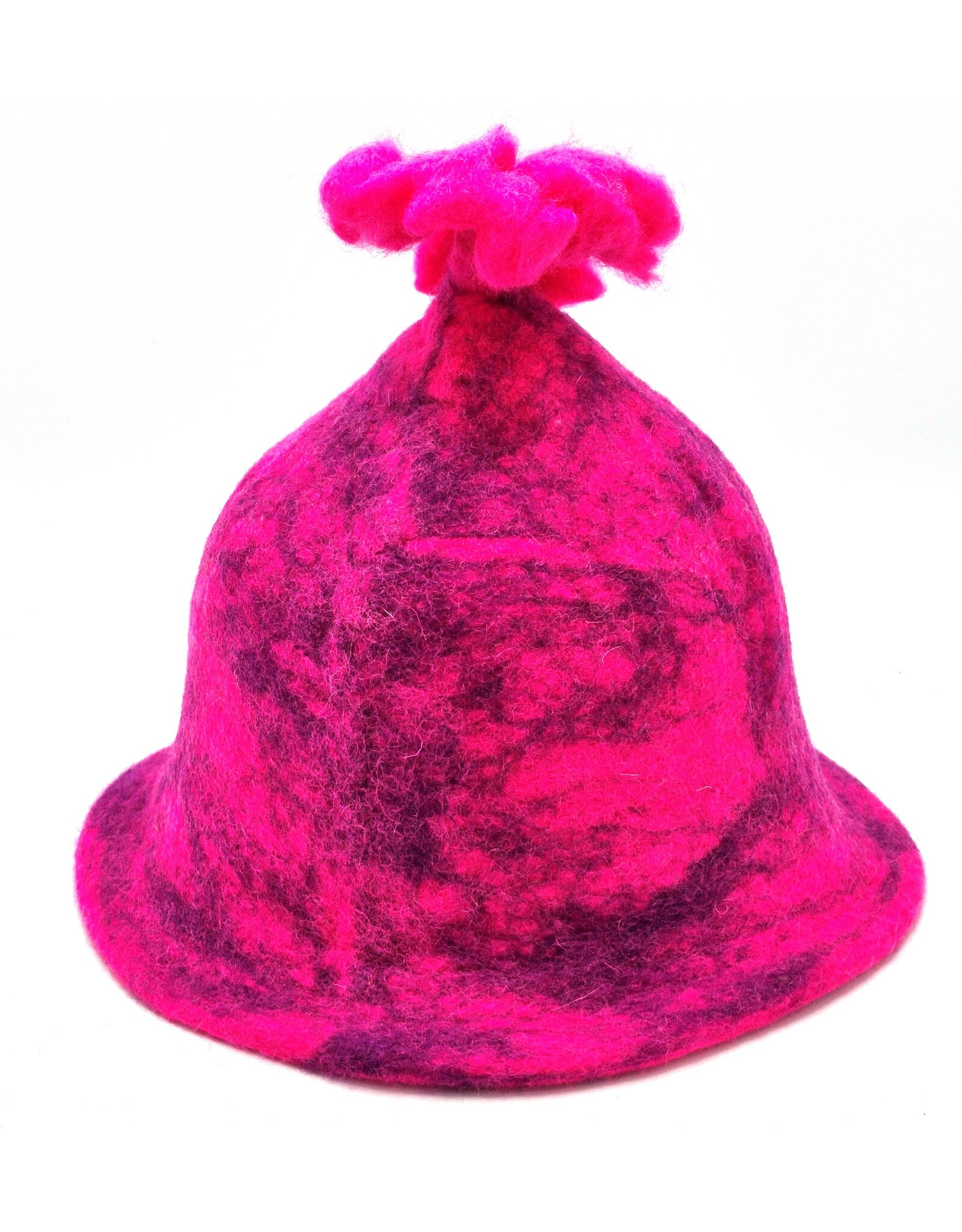 Trukado Miscellaneous - Felt hat - Sauna cap - "Rose meets Purple" - 100% wool