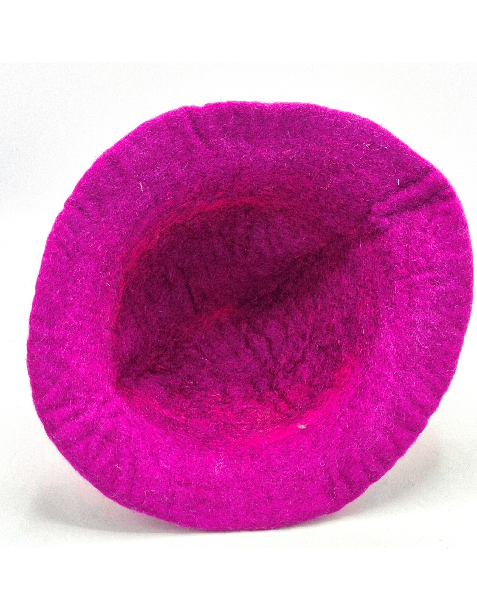 Trukado Miscellaneous - Felt hat - Sauna cap - "Rose meets Purple" - 100% wool