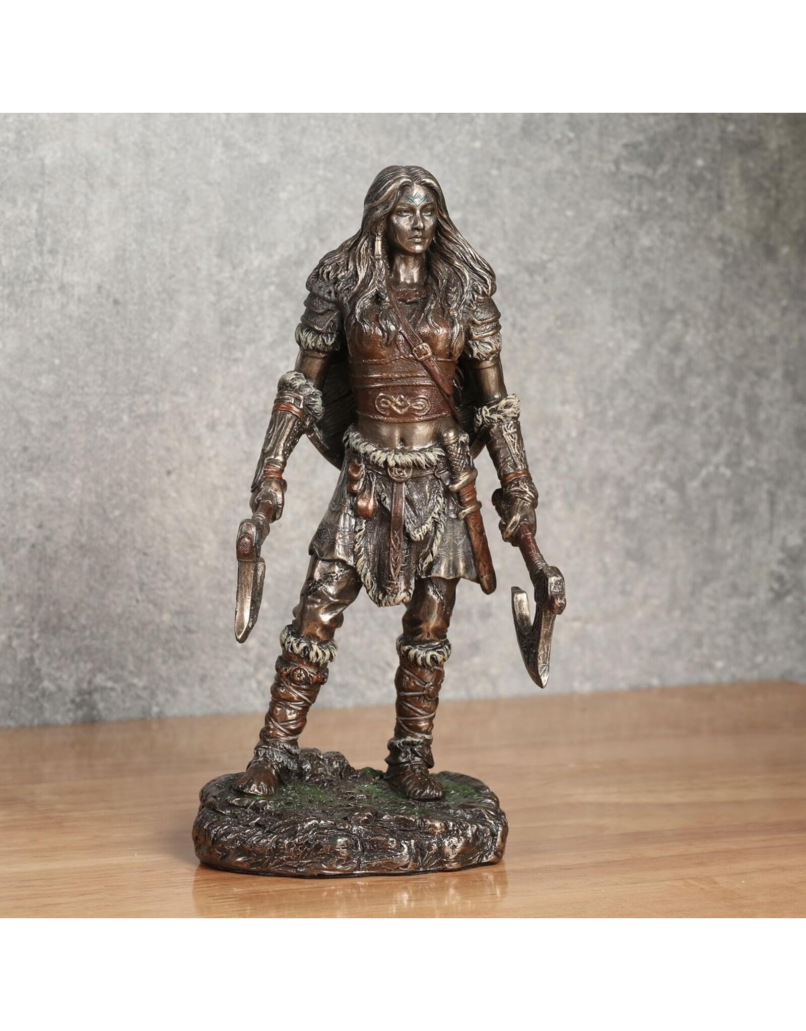Veronese Design Veronese Design -  Viking Female with two Axes - Veronese Design