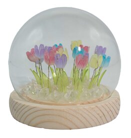 AWG Floral Glow Garden Dome – 20 Mix Tulips – LED USB