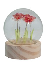 AWG Miscellaneous - Floral Glow Garden Dome – 5 Red Roses – LED