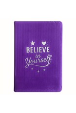 AWG Miscellaneous - Lavendel Fluwelen Notitieboek "Believe In Yourself"