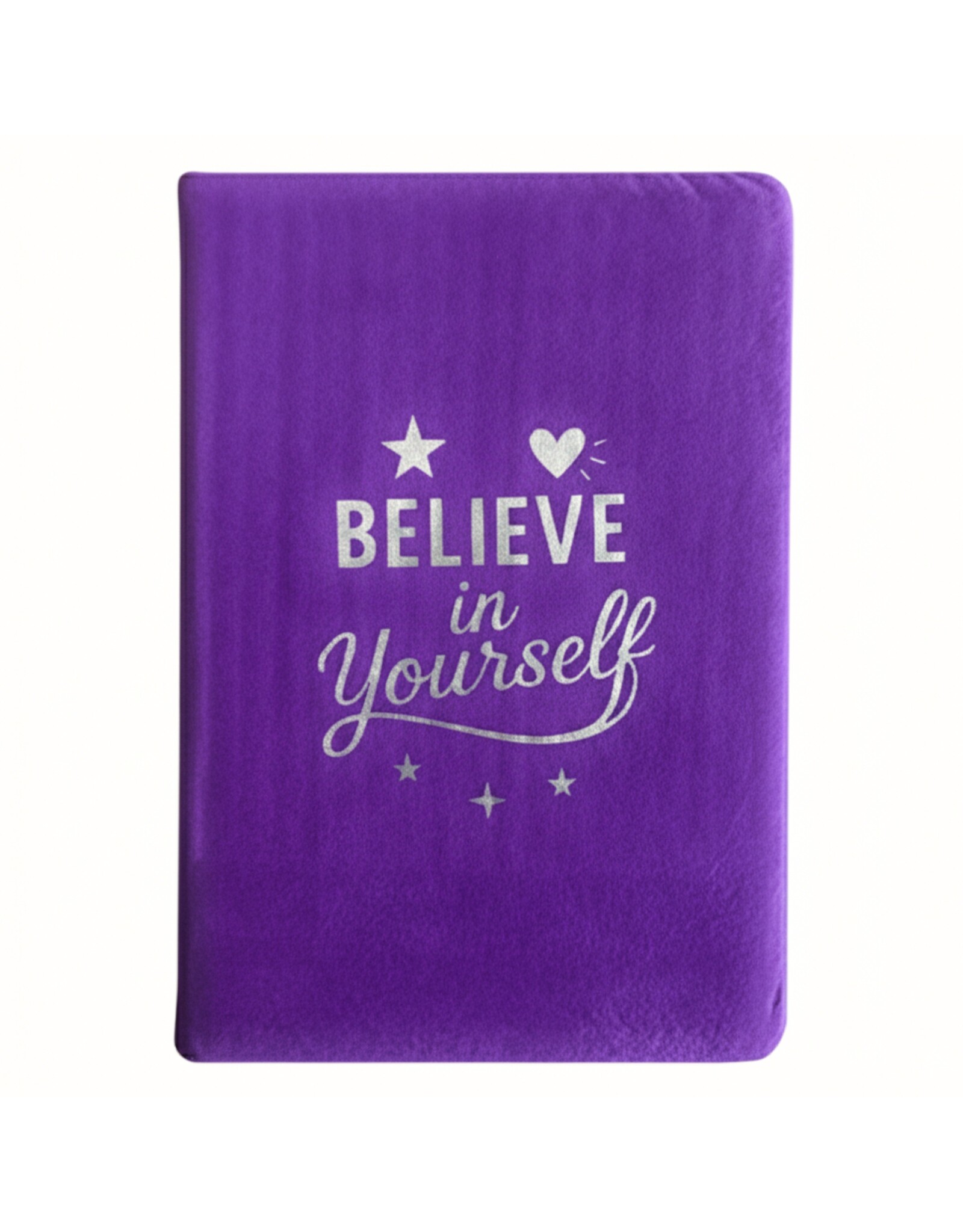 AWG Miscellaneous - Lavendel Fluwelen Notitieboek "Believe In Yourself"