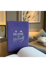 AWG Miscellaneous - Lavendel Fluwelen Notitieboek "Believe In Yourself"