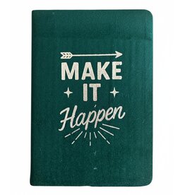 AWG Fluwelen Notitieboek "Make it Happen"