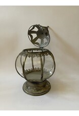 Trukado Miscellaneous - Tin Lantern ‘Victorian Octagon’ with Glass Windows 48cm