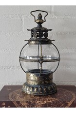 JB Miscellaneous -  Tin Decorative Lantern with Glass Candle Holder