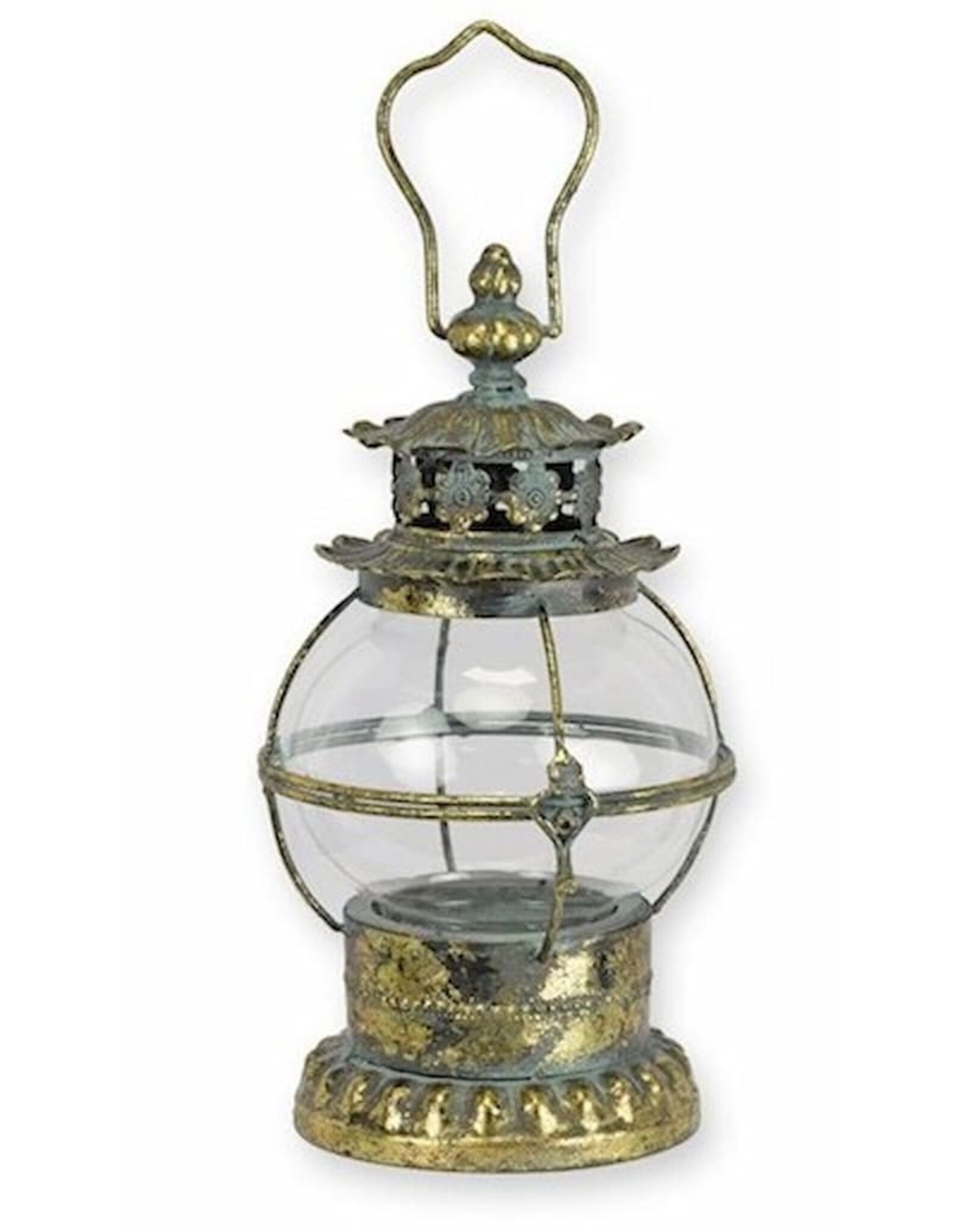 JB Miscellaneous -  Tin Decorative Lantern with Glass Candle Holder