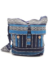 Trukado Modieus - Hobotas Geweven Stof met Etnisch Patroon Blauw