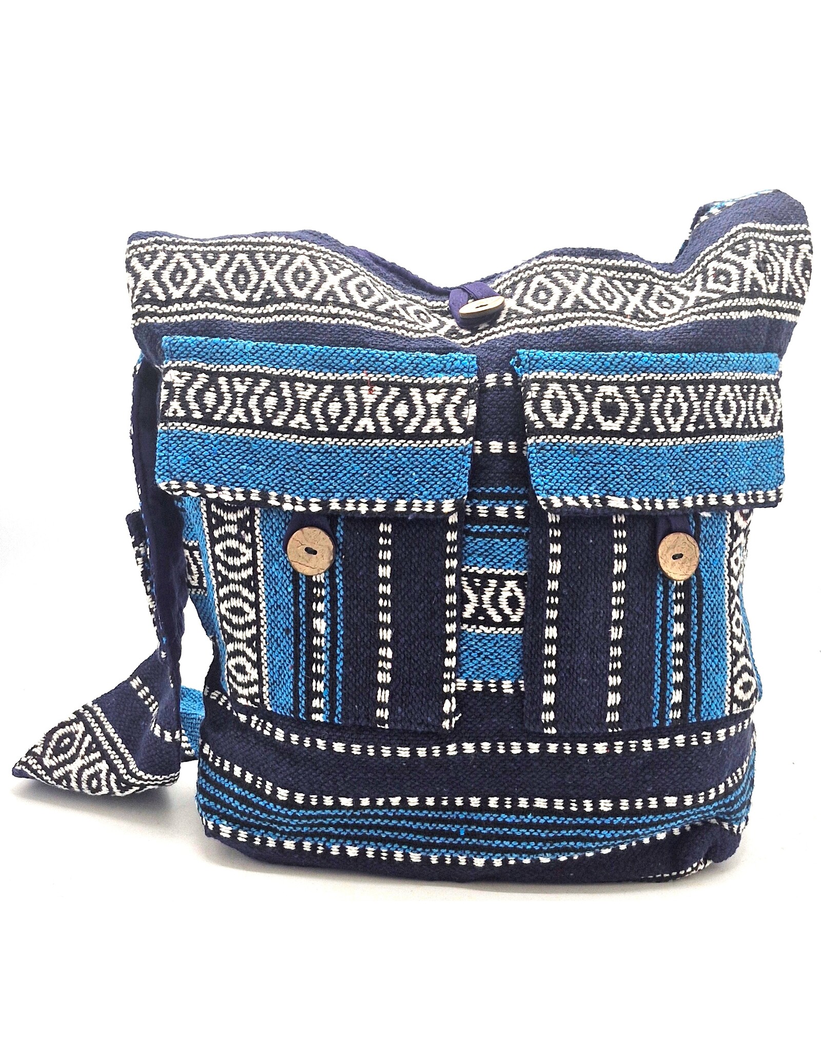 Trukado Modieus - Hobotas Geweven Stof met Etnisch Patroon Blauw