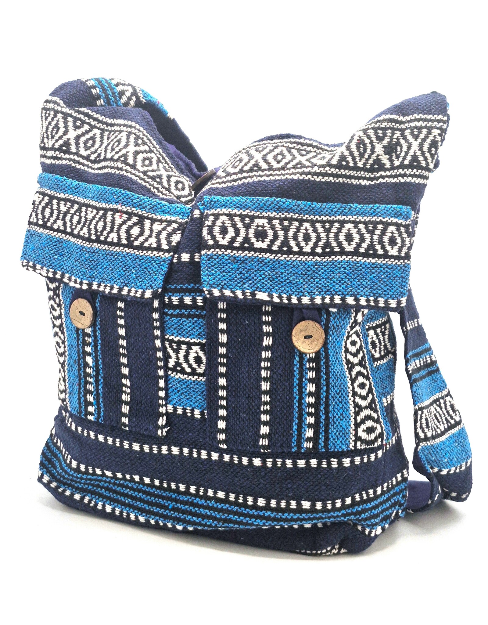 Trukado Modieus - Hobotas Geweven Stof met Etnisch Patroon Blauw