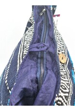 Trukado Fashion bags - Hobo bag Woven Fabric with Ethnic Pattern  Blue