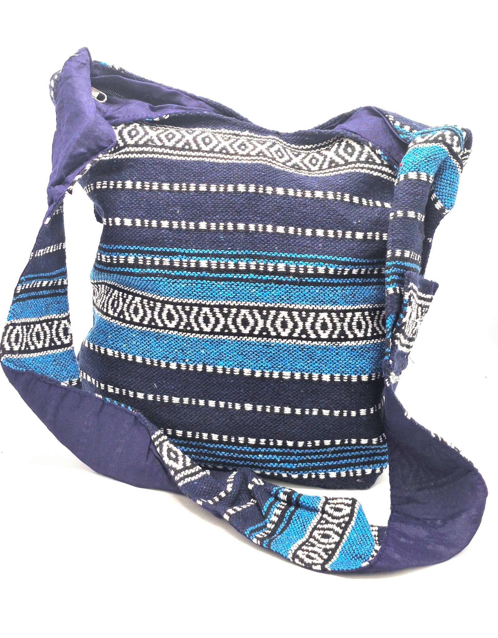 Trukado Modieus - Hobotas Geweven Stof met Etnisch Patroon Blauw