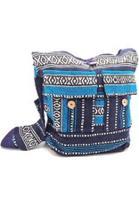 Trukado Modieus - Hobotas Geweven Stof met Etnisch Patroon Blauw