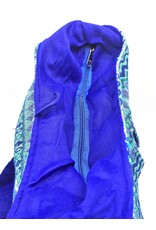 Trukado Fashion bags - Hobo bag Woven Fabric with Ethnic Pattern Turquoise-Blue