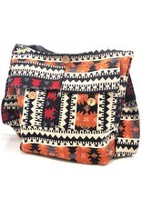 Trukado Fashion bags - Hobo bag Woven Fabric with Ethnic Pattern Orange