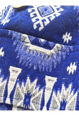 Trukado Fashion bags - Hobo bag Woven Fabric with Ethnic Pattern  Blue-white