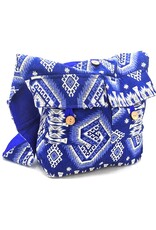 Trukado Modieus - Hobotas Geweven Stof met Etnisch Patroon Blauw-wit