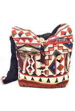 Trukado Fashion bags - Hobo bag Woven Fabric with Ethnic Pattern