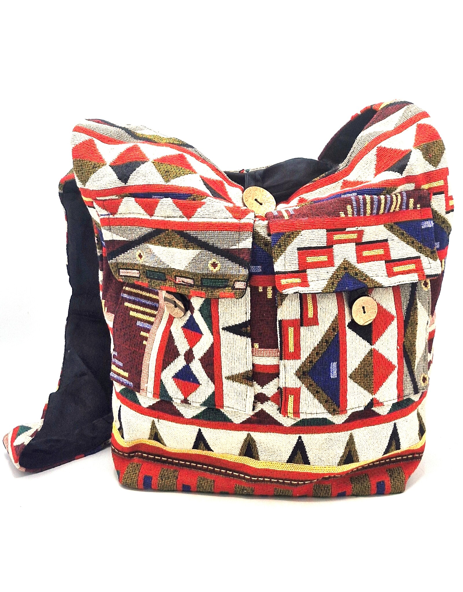 Trukado Fashion bags - Hobo bag Woven Fabric with Ethnic Pattern