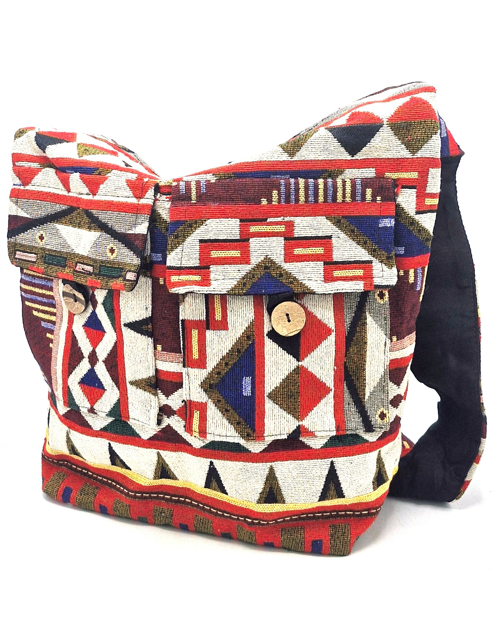 Trukado Fashion bags - Hobo bag Woven Fabric with Ethnic Pattern