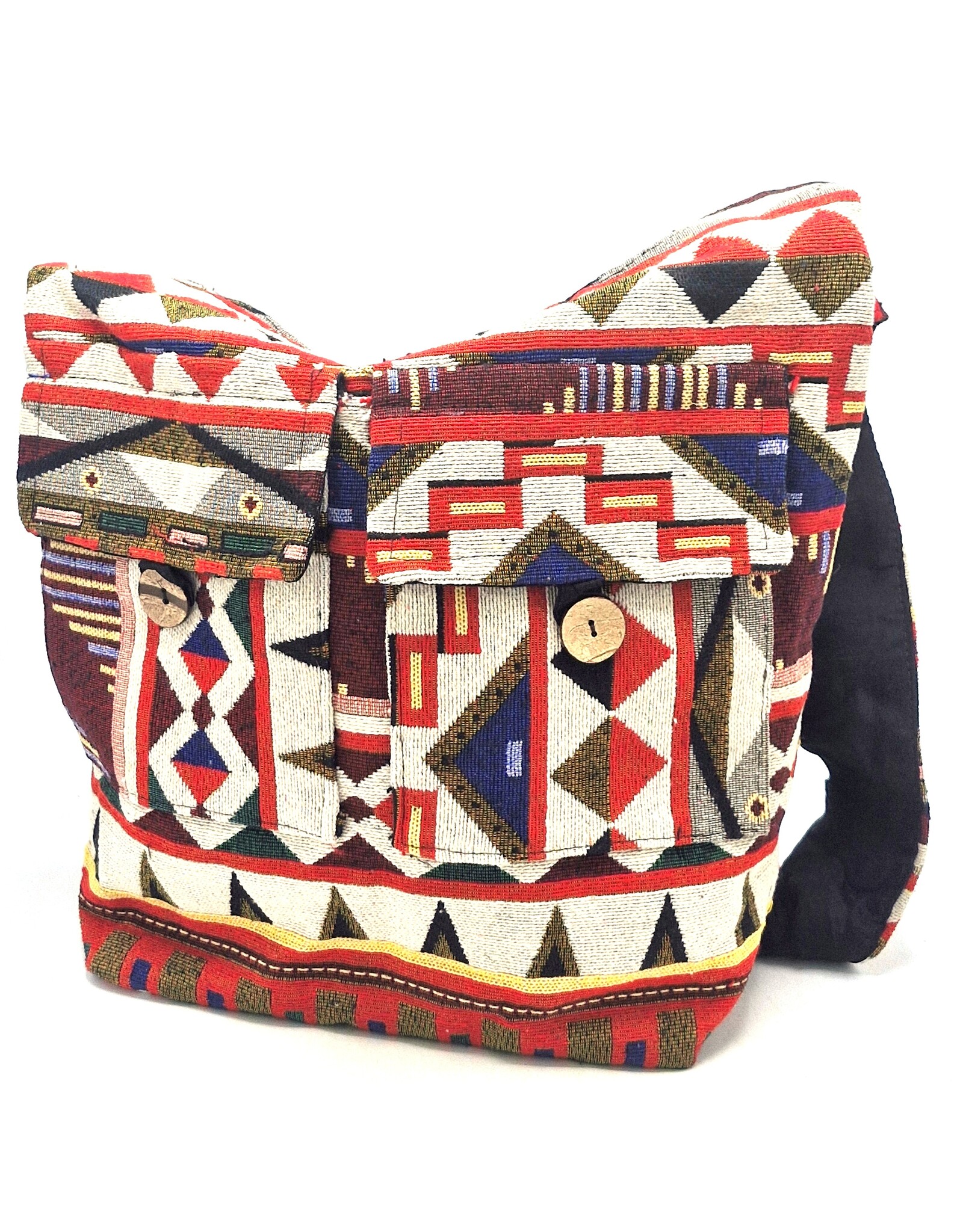 Trukado Fashion bags - Hobo bag Woven Fabric with Ethnic Pattern