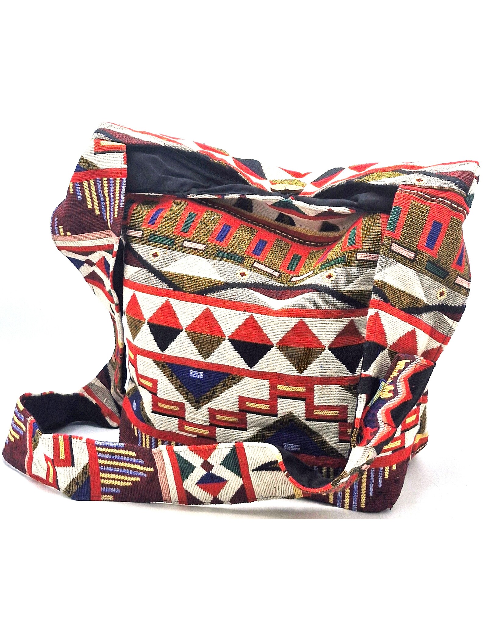 Trukado Fashion bags - Hobo bag Woven Fabric with Ethnic Pattern