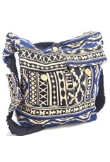 Trukado Fashion bags - Hobo bag Woven Fabric with Ethnic Pattern