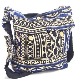 Trukado Hobo bag Woven Fabric with Ethnic Pattern