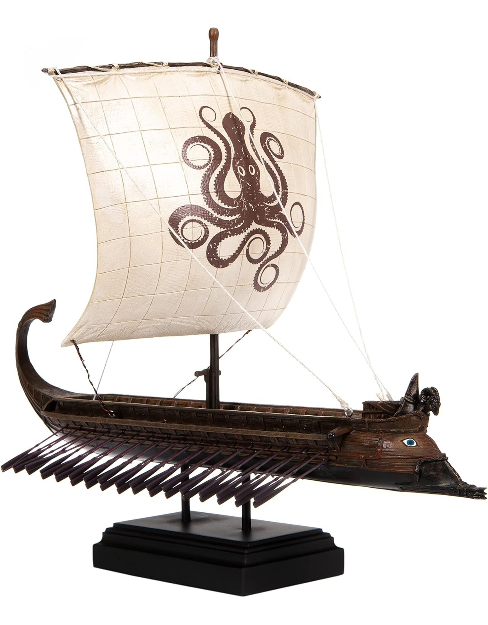 Veronese Design Giftware & Lifestyle - Grieks Roeischip Trireem met Krakenzeil - Veronese Design