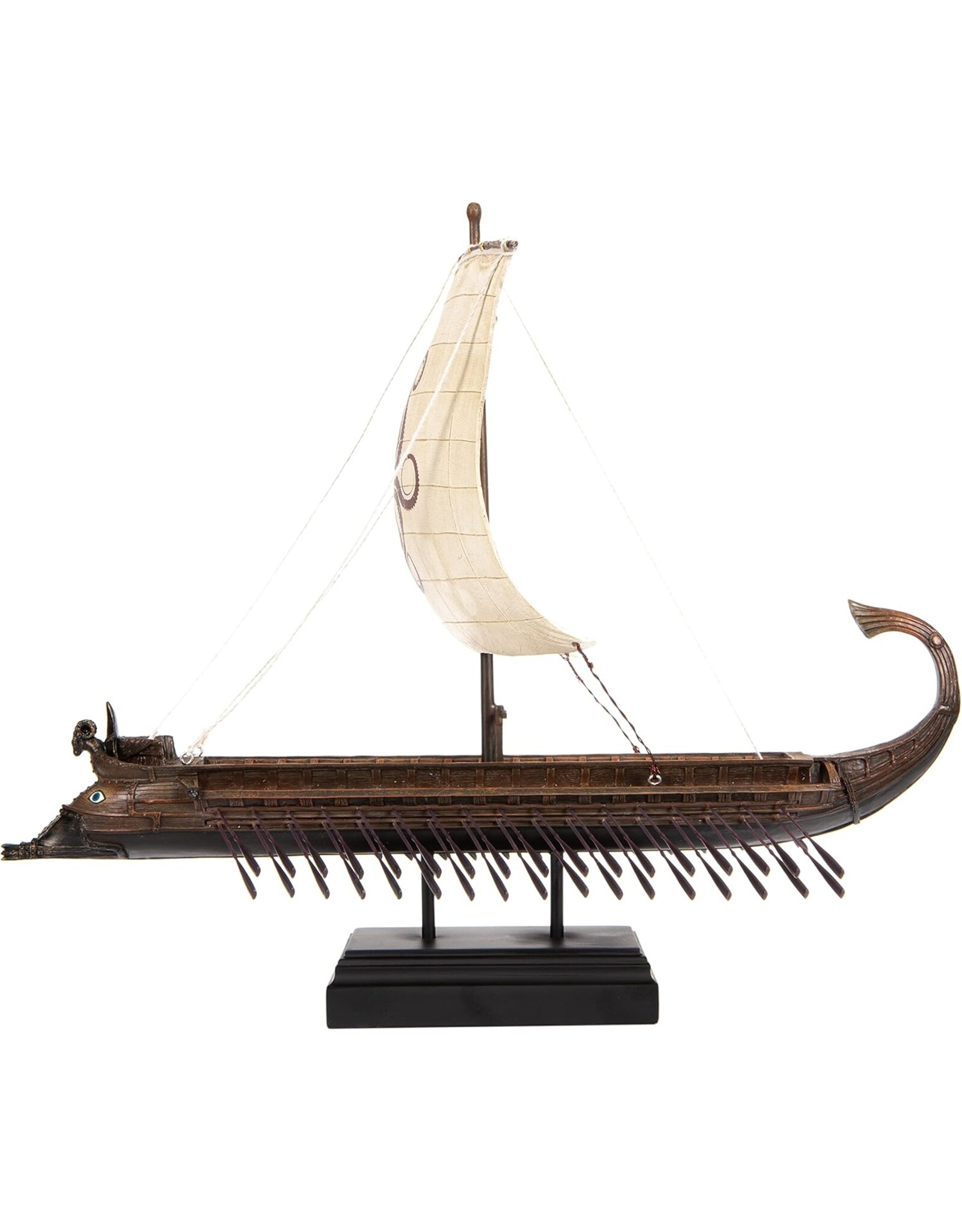Veronese Design Giftware & Lifestyle - Grieks Roeischip Trireem met Krakenzeil - Veronese Design