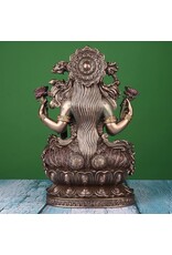 Veronese Design Giftware Figurines Collectables - Lakshmi Sittend on Lotus 23.5cm Veronese Design