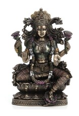 Veronese Design Giftware Figurines Collectables - Lakshmi Sittend on Lotus 23.5cm Veronese Design