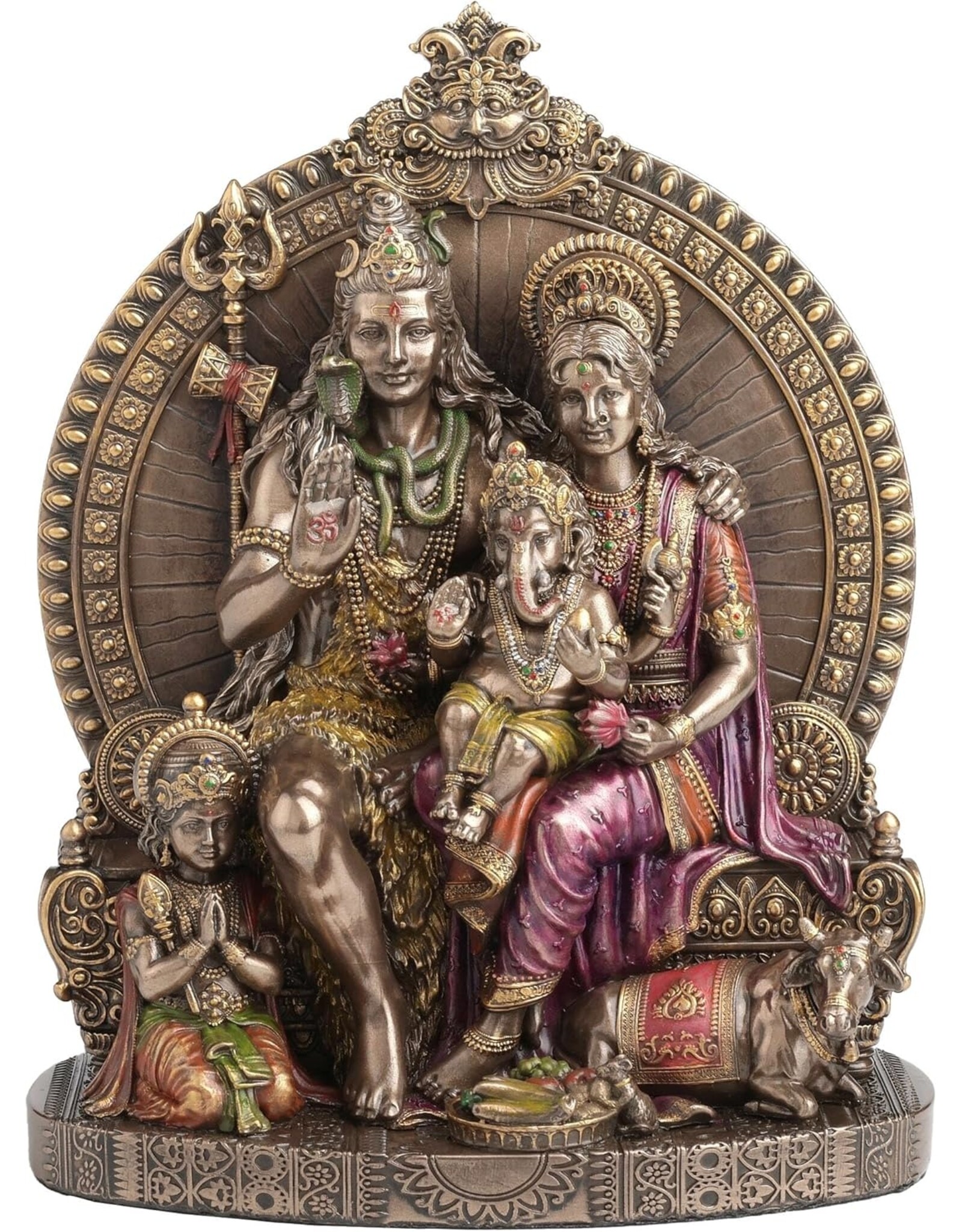 Veronese Design Veronese Design - Lord Shiva met Familie Parvati, Ganesha en Kartikeya Veronese Design