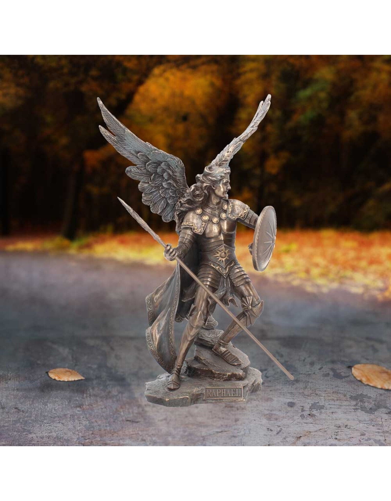 Veronese Design Giftware & Lifestyle - Archangel Raphael with spear and shield - Veronese Design
