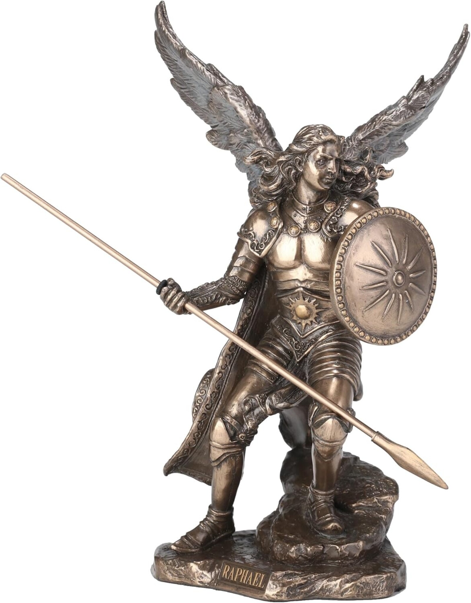 Veronese Design Giftware & Lifestyle - Archangel Raphael with spear and shield - Veronese Design