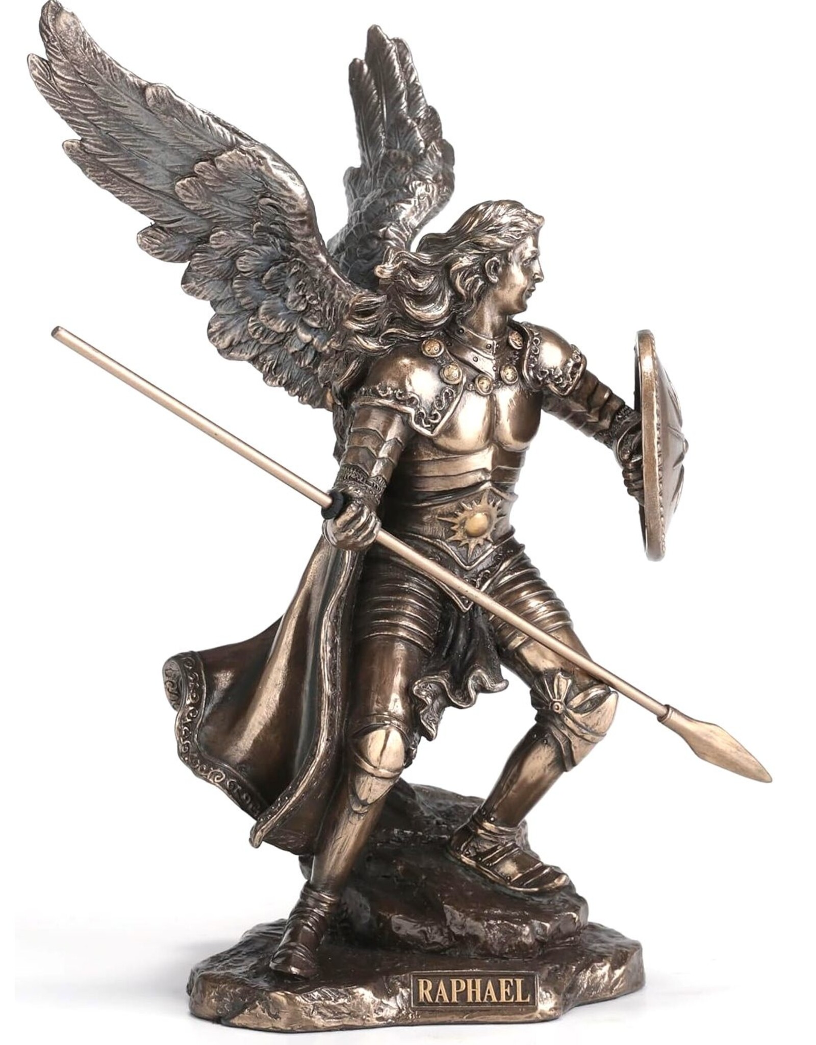 Veronese Design Giftware & Lifestyle - Aartsengel Raphael met speer en schild - Veronese Design
