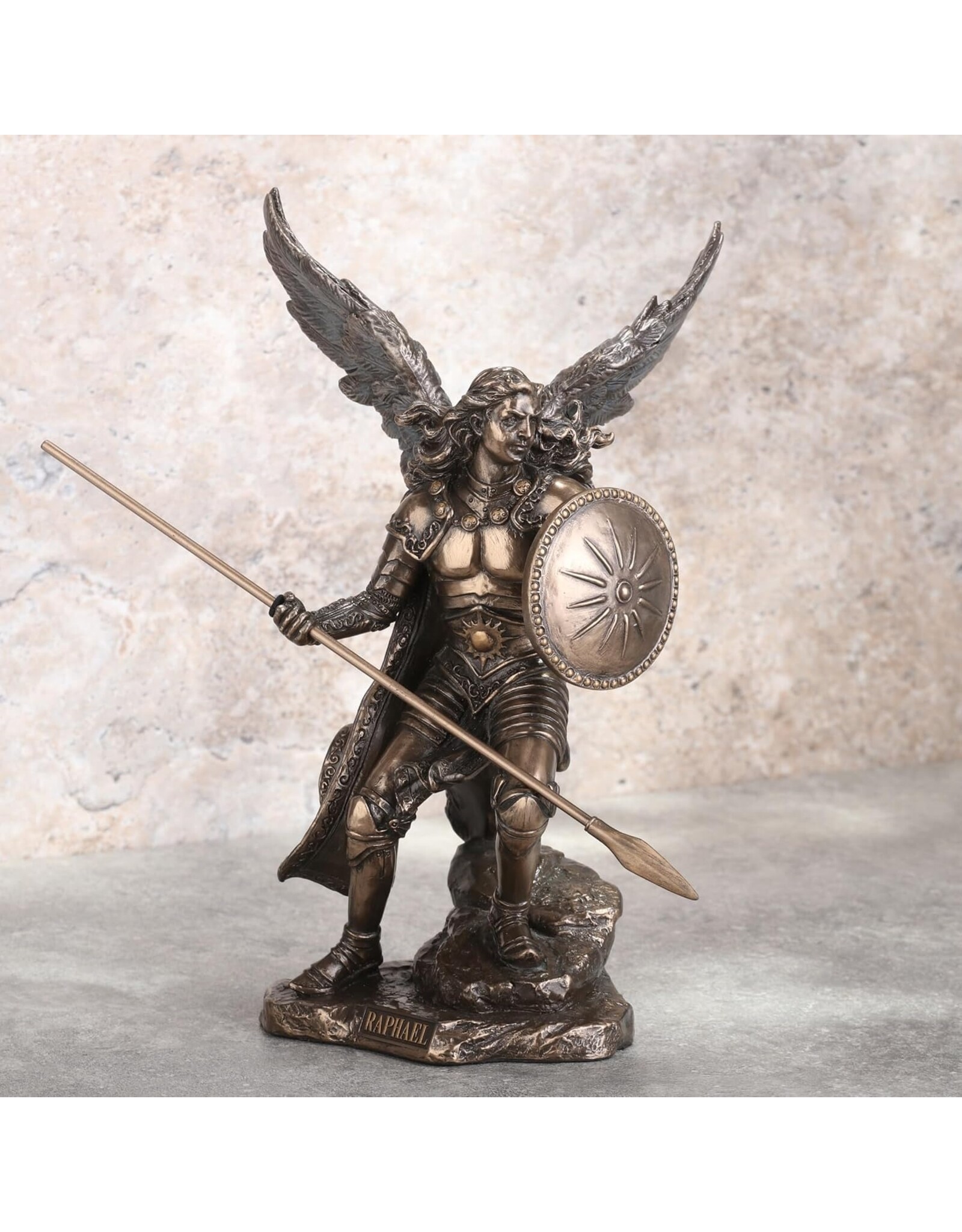 Veronese Design Giftware & Lifestyle - Aartsengel Raphael met speer en schild - Veronese Design