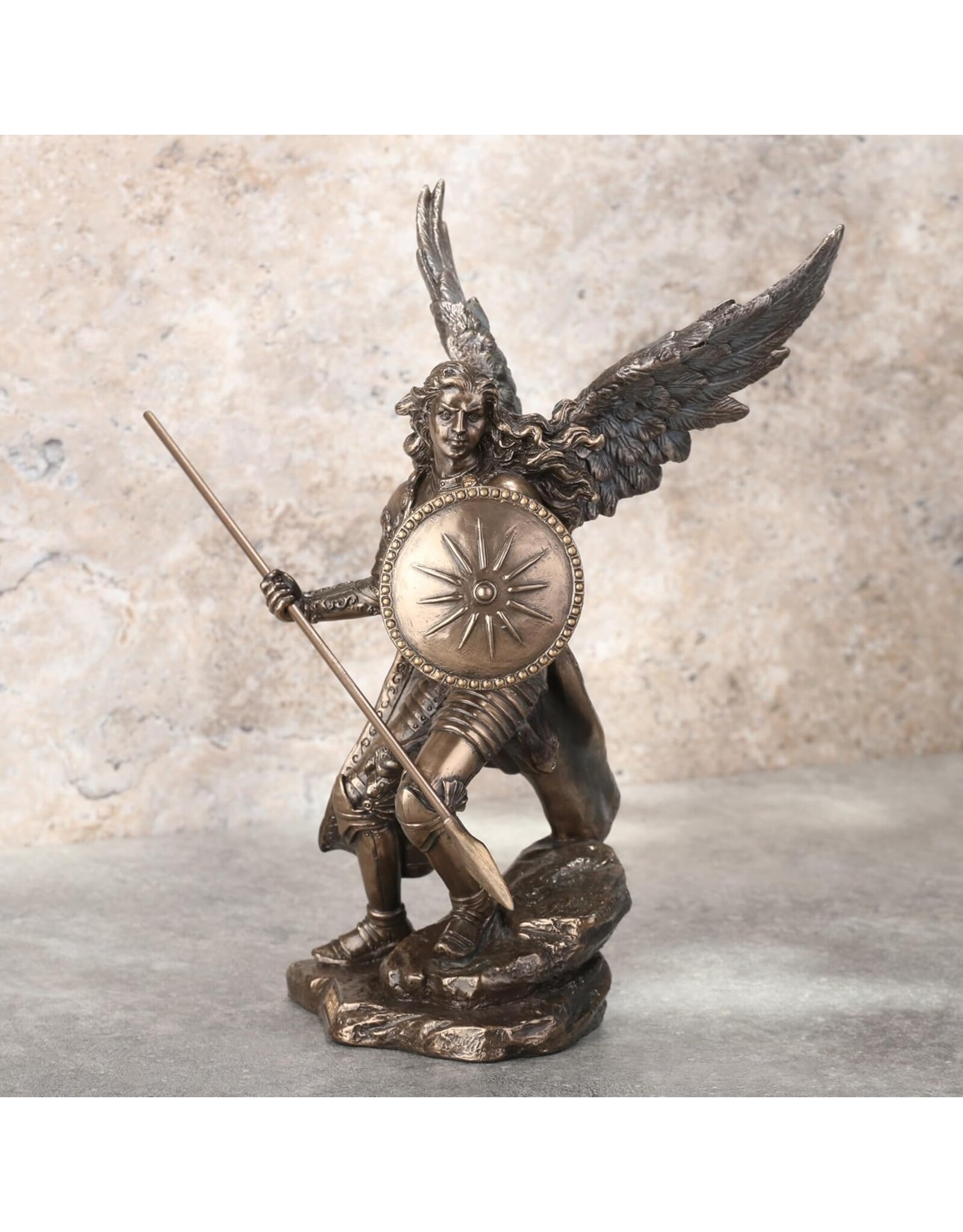 Veronese Design Giftware & Lifestyle - Aartsengel Raphael met speer en schild - Veronese Design